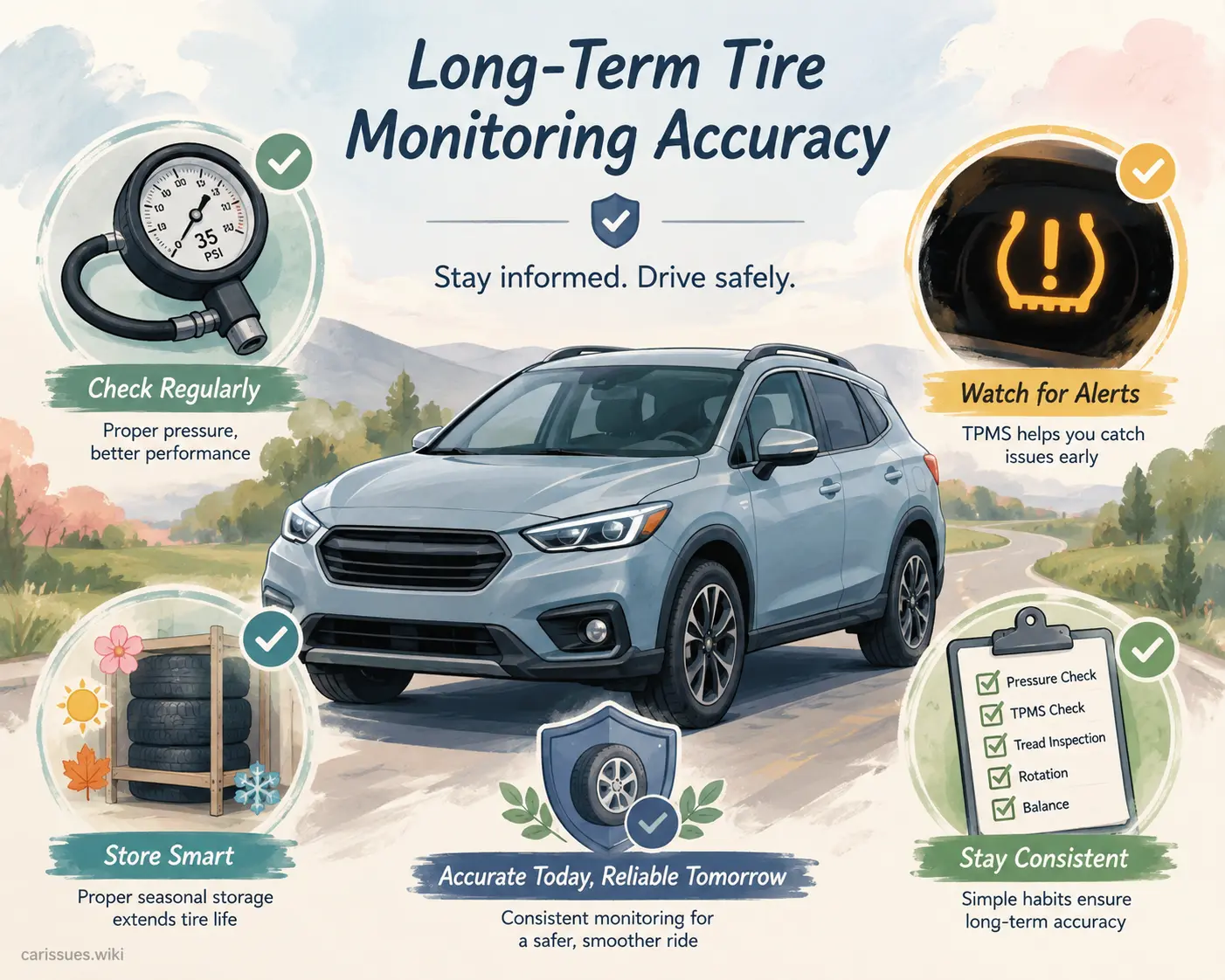 Maintaining accurate Ford TPMS monitoring over time