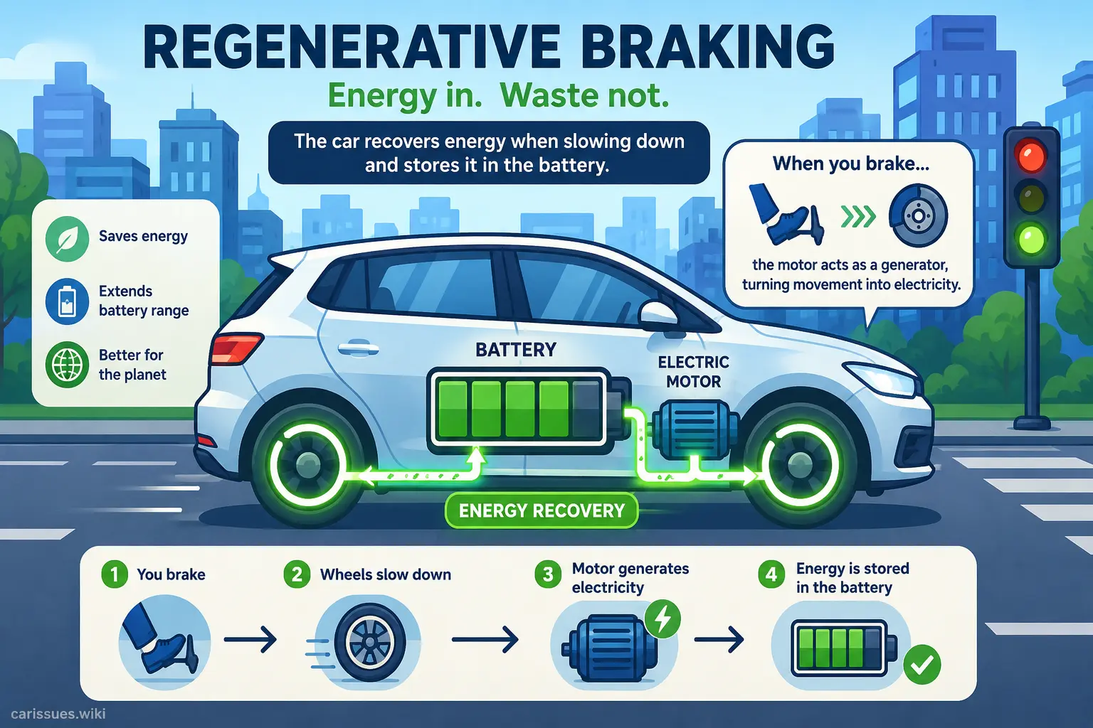 Stylized regenerative braking energy recovery in a hybrid vehicle